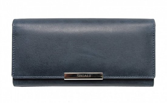 Dámská kožená peněženka SG-27066 indigo