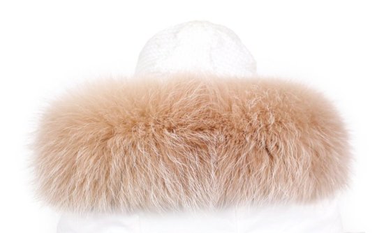 Kožušinový lem na kapucňu - golier medvedíkovec snowtop pastel M 9/1 (70 cm) 3