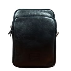 Pánská kožená taška přes rameno RADAN černá 1