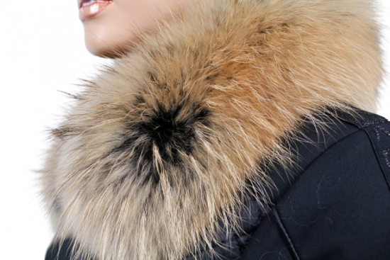 Fur trim on the hood - raccoon collar snowtop M 35/57 (70 cm) 1
