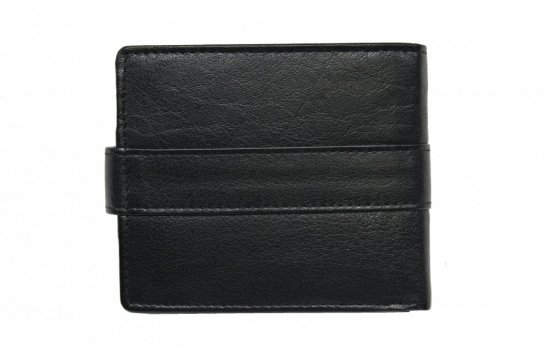 Pánská kožená peněženka s propinkou V-203 černá 1