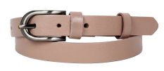 Dámský kožený opasek 2186-07 pudrový