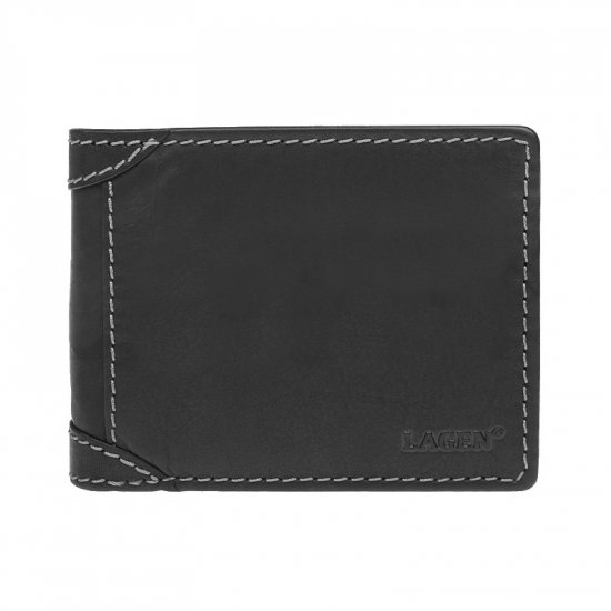 Pánska kožená peňaženka 2511461 čierna