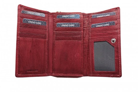 Dámská kožená peněženka SG-21770 vínová 4