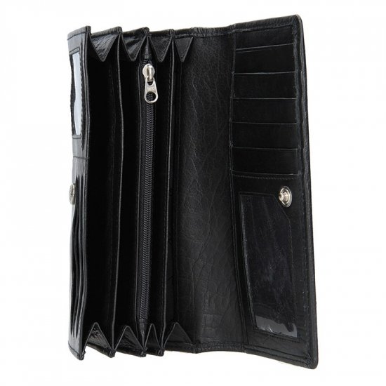 Dámska kožená peňaženka V 2102 čierna