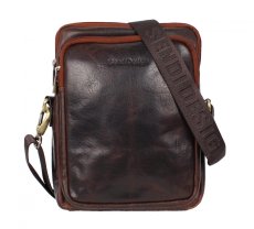 Pánská kožená taška přes rameno Tibor hnědá Pánská kožená taška přes rameno Tibor hnědá