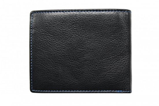 Pánská kožená peněženka 2907114026 černo modrá 2