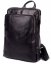 Kožený batoh 2106 čierny - predný pohľad