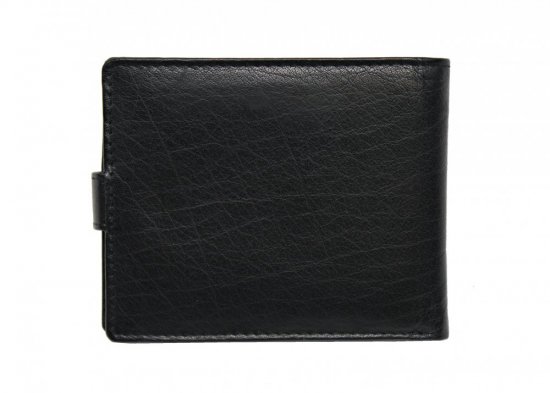 Pánská kožená peněženka s propinkou E-21036 černá