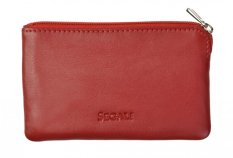 Kožená kľúčenka SG-27289 červená