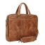Pánská kožená aktovka LG-25007 camel - odnímatelný ramenní popruh