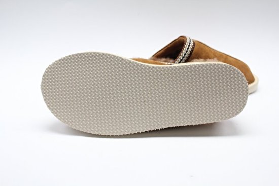 UNISEX Kožešinové pantofle Salvador koňak 2