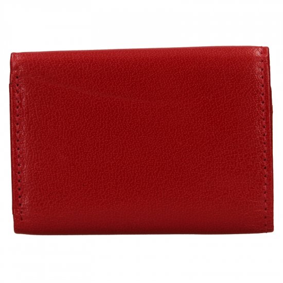 Dámska malá kožená peňaženka W 22030 (malá peňaženka) červená 1