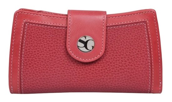 Dámska kožená peňaženka SG-27053 carmine