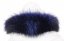 Kožušinový lem na kapucňu - golier medvedíkovec slivkovo modrý M 29/4 (65 cm) 3