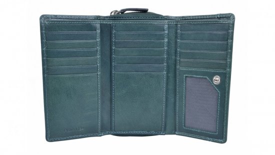 Dámska kožená peňaženka SG-21770 zelená