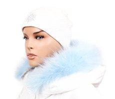 Kožušinový lem na kapucňu - golier medvedíkovec snowtop M 38/19 (61 cm)
