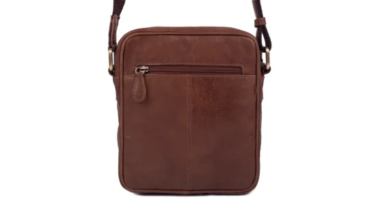 Pánská kožená taška přes rameno SG-27018 hnědá