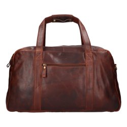 Kožená cestovní taška BLC-221-1414 hnědá melír - přední strana