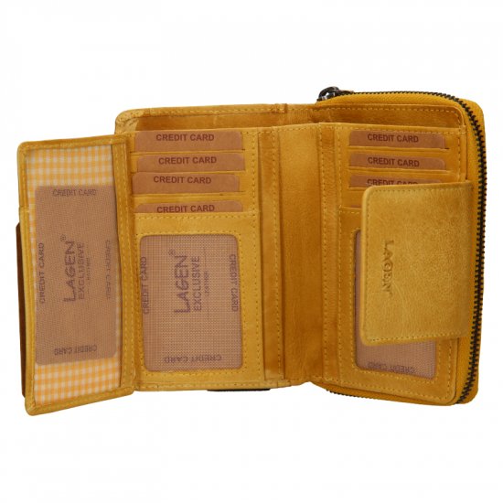 Dámska kožená peňaženka 2931/D yellow 3