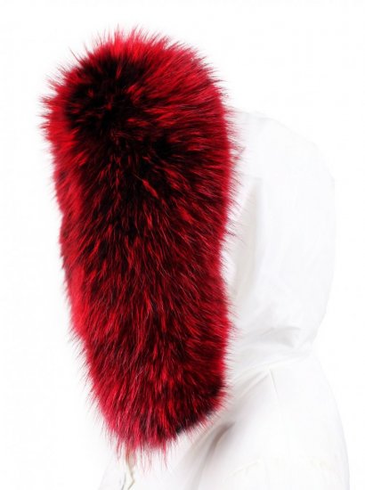 Fur trim on the hood - red raccoon collar M 14/14 (70 cm) 2