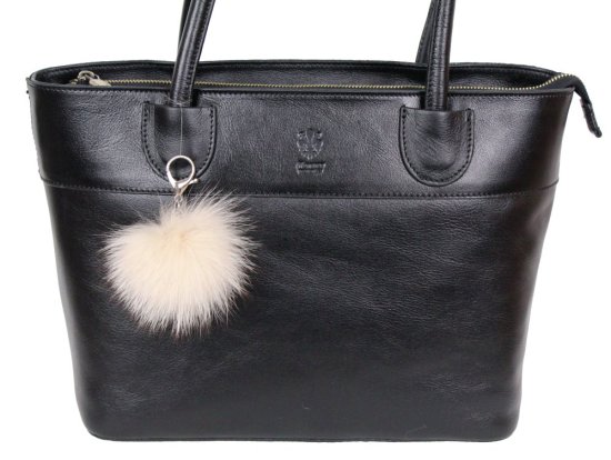 Kožešinový přívěsek ke kabelce MIX - pastel