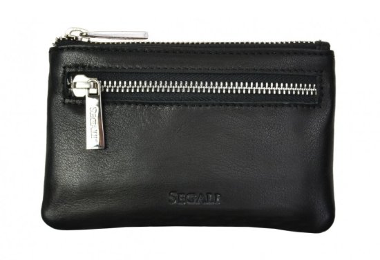 Kožená klíčenka SG-27291 A černá