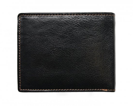 Pánská kožená peněženka 2907114026 černá - koňak 1