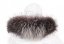 Fur trim on the hood - raccoon collar graphite M 37/8 (75 cm) 3