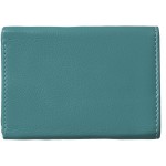 Dámská malá kožená peněženka SG-21756 emerald 2