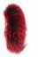 Kožušinový lem na kapucňu - golier medvedíkovec červený snowtop M 14/6 (65 cm) 1