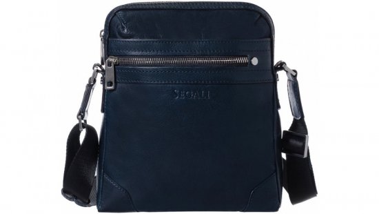 Pánska kožená taška cez rameno Segali BRIJ-2346 modrá