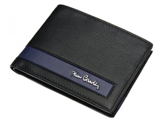 Pánská kožená peněženka Pierre Cardin CB TILAK26 28806 RFID černá + modrá 2