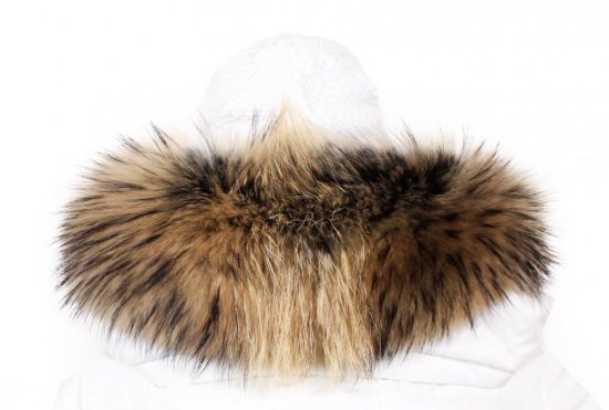 Kožešinový lem na kapuci - límec mývalovec snowtop M 35/44 (71 cm) 2