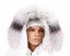 Kožušinový lem na kapucňu - golier líška bluefrost white LB 21/21 (60 cm) 1