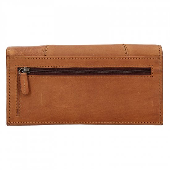 Luxusná dámska kožená peňaženka PWL-2388/V hnedá