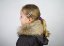Detský kožušinový lem na kapucňu medvedíkovec (50 cm)