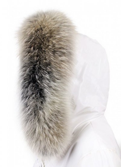 Fur trim on the hood - raccoon collar arctic snowtop M 31/13 (70 cm) 1