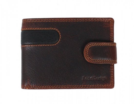 Pánská kožená peněženka D-B201 RFID hnědá