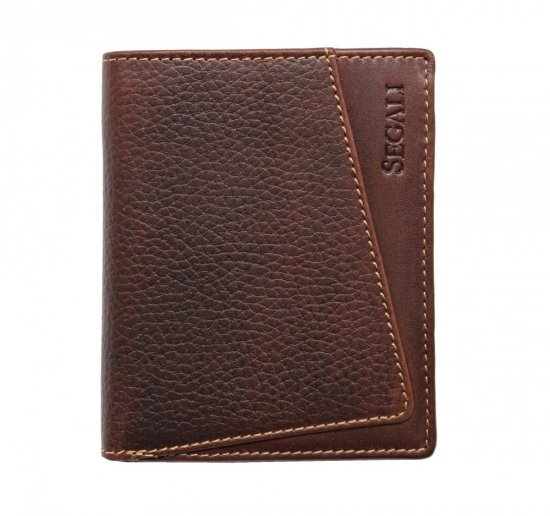 Pánská kožená peněženka SG-27034 hnědá
