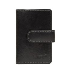 Kožený obal na karty a vizitky 21481/T čierny
