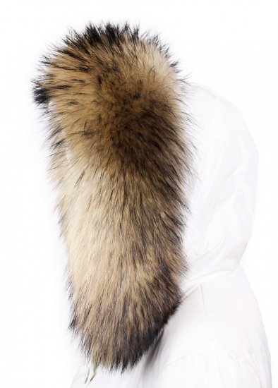 Fur trim on the hood - raccoon collar M 44/56 (70 cm) 2