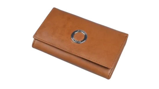 Dámska kožená peňaženka 2720116704 koňak - predný pohľad 1