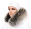 Kožešinový lem na kapuci - límec mývalovec arctic snowtop M 31/17 (75 cm)