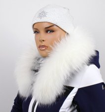 Kožešinový lem na kapuci - límec mývalovec sněhobílý M 142/10 (75 cm) Kožešinový lem na kapuci - límec mývalovec sněhobílý M 142/10 (75 cm)