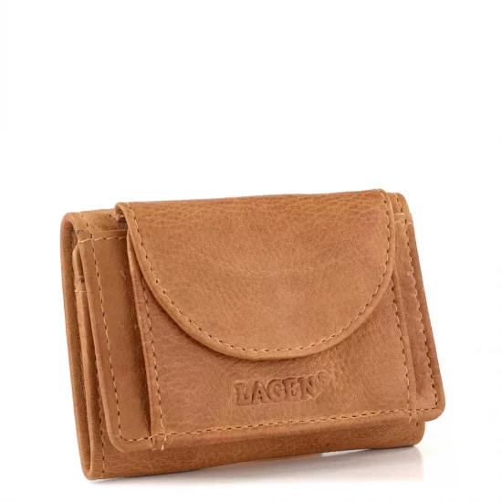 Dámska kožená peňaženka W-22030/D caramel (malá peňaženka) 4