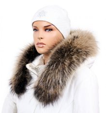 Kožešinový lem na kapuci - límec mývalovec snowtop M 35/68 (75 cm)