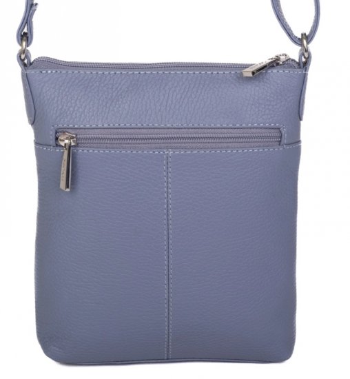 Dámská kožená taška přes rameno SG-27001 lavender - zadní pohled