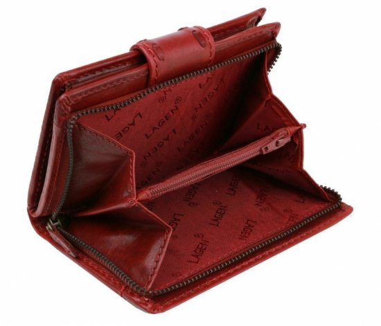 Dámská kožená peněženka 23534/T červená