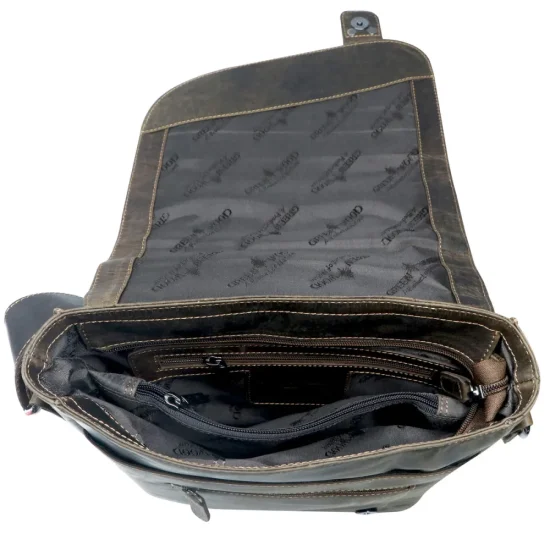 Kožená taška přes rameno UNI Aster hnědá